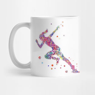 Sprinter on start line Mug